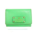 ケイトスペード KATE SPADE 財布 コインケース 小銭入れ パスケース レザー 緑 グリーン amy レディース
