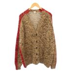 ロエベ LOEWE Contrasting Stripe Knit Cardigan ニットカーディガン 長袖 ストライプ S 茶 H526Y16K12 /KH メンズ