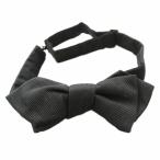  Comme des Garcons Homme duCOMME des GARCONS HOMME DEUX бабочка галстук полоса шелк чёрный черный /KU мужской 