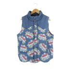  Hysteric Glamour super hi стерео likSUPER HYSTERIC Denim с хлопком лучший Zip выше Logo принт 01203AV01 S размер индиго 