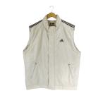  Adidas adidas лучший жакет передний открытие Zip выше безрукавка Logo вышивка Golf одежда размер XG бежевый внутренний стандартный QQQ мужской 