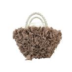 kashelieCachellie корзина сумка корзина ручная сумочка оборка мех одноцветный розовый QQQ женский 