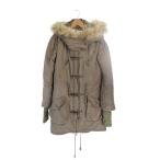  Duras эмбиент DURAS ambient Mod's Coat мех капот одноцветный Sam отверстие размер F Brown QQQ женский 