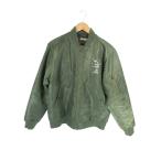 ショッピングRANGE レンジ range ジャケット フライト MA-1 ロゴ プリント グリーン系 サイズL QQQ メンズ