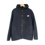 ダントン DANTON ウール モッサ ジャケット コートフード 前開き ボタン 長袖 刺繍 ロゴ 無地 15A-SL-001 36 ネイビー QQQ レディース