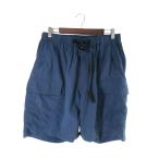  Adam et Rope Adam et Rope' брюки cargo Short резина талия ремень одноцветный темно-синий размер M QQQ мужской 