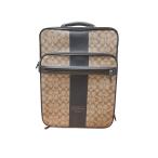コーチ COACH キャリー ケース シグネチャー トラベル バッグ 総柄 ブラウン QQQ メンズ レディース