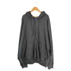 ショッピングYeezy ギャップ GAP ×YEEZY  ビッグ シルエット ワイド パーカー フルジップ リブ 長袖 サイズXL ブラック 黒 QQQ メンズ