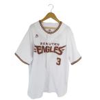 MAJESTIC Tohoku Rakuten Golden Eagles форма бейсбол спорт сопутствующие товары .... рубашка короткий рукав Logo вышивка белый размер L QQ