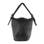 ショッピングcoach コーチ COACH オールドコーチ C6D 9085 USA製 ショルダー バッグ バケツ型 レザー 無地 ブラック QQQ ★AA☆ レディース