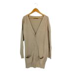 ショッピングzara ザラ ZARA カーディガン ニット セーター ロング 長袖 ボタン 無地 ベージュ サイズM QQQ レディース