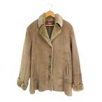  Renoma renoma U.P мутоновое пальто жакет мех поддельный боа ворсистый замша одноцветный Brown размер M QQQ женский 