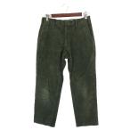 ユニクロ UNIQLO INES DE LA FRESSANGE コーデュロイ パンツ 無地  サイズ 73 cm グリーン QQQ メンズ