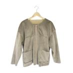 FieldCore Work man жакет 2way боа ворсистый мутон Zip выше замша земля серый ju бежевый размер LL QQQ мужской 