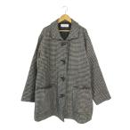 ダッフル コート 千鳥格子 チェック サイズ 9A3 グレー 系 QQQ レディース