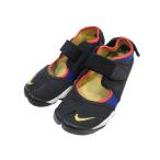  Nike NIKE воздушный подъёмник W AIR RIFT бег обувь спортивные туфли сандалии размер 24 чёрный orange темно-синий QQQ женский 