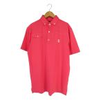  foot Joy FootJoy рубашка-поло кнопка короткий рукав вышивка Logo размер M розовый QQQ мужской 