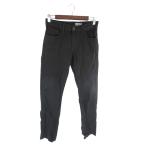  Uniqlo UNIQLO брюки Denim джинсы ji- хлеб обтягивающий длинный стрейч эластичный одноцветный черный размер 28 QQQ мужской 