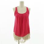  тигр zo Don naTorrazzo Donna топ вязаный бахрома linen. розовый бежевый женский 