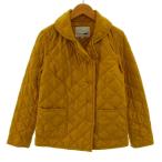  крокодил CROCODILE жакет шаль цвет двойной стеганое полотно с хлопком горчица S женский 