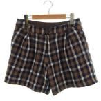  Arnold Palmer Arnold Palmer брюки шорты .... в клетку tuck ввод шерсть . чай темно-синий off белый 3 женский 