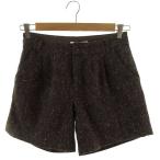  Urban Research дверь zURBAN RESEARCH DOORS брюки шорты шерсть . твид style Brown чай белый 36 женский 