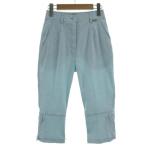  Trussardi Golf TRUSSARDI GOLF брюки tuck укороченные брюки длина стрейч оттенок голубого бледно-голубой 38 женский 