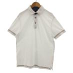  Henry хлопок zHENRY COTTON'S рубашка-поло короткий рукав линия белый синий blue красный красный M мужской 