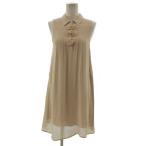  платье гарантия Lee Dress gallery One-piece формальный безрукавка колено длина застежка с планкой бежевый 36 женский 