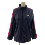  Adidas adidas жакет ветровка воротник-стойка Zip выше обратная сторона ворсистый Logo вышивка 3шт.@ линия темно-синий темно-синий розовый OT