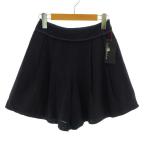  не использовался товар Karl park lane KarL Park Lane брюки юбка-брюки хлопок . цельный окантовка ламе сделано в Японии темно-синий темно-синий 7 женский 