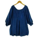  Ray Beams Ray Beamsseneka Rising SENECA RISING туника 7 минут рукав USA производства хлопок синий blue женский 