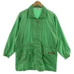  Munsingwear одежда MUNSINGWEAR жакет ветровка Logo задний принт тонкий сделано в Японии зеленый зеленый M женский 