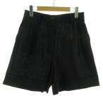  Zara ZARA брюки юбка-брюки кромка двойной linen. черный чёрный M женский 
