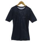 モンベル Montbell ジオライン L.W.Tシャツ 1107300 半袖 ロゴ刺繍 ネイビー 紺 M メンズ