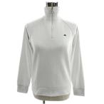  ellesse ellesse cut and sewn с высоким воротником половина Zip Logo вышивка длинный рукав белый L женский 