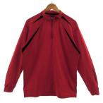 TaylorMade TaylorMade cut and sewn с высоким воротником половина Zip Logo вышивка длинный рукав Logo принт красный красный черный чёрный L мужской 