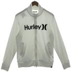 ハーレー Hurley ジャケット 水陸両用 スタンドカラー ロゴプリント 長袖 サムホール UPF50+ ホワイト 白 ブラック 黒 M メンズ