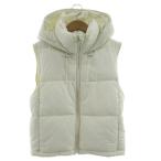 ショッピングzara ザラ ZARA ジャケット ベスト フーディー 中綿入り ジップアップ アイボリー S レディース