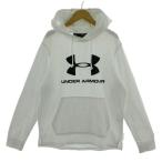  Under Armor UNDER ARMOUR спорт стиль Terry большой Logo f-ti-1353577 тренировочный длинный рукав хлопок . белый чёрный M