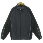  Reebok Reebok Claw s тренировка жакет X6424RR воротник-стойка длинный рукав Logo вышивка Zip выше распределение цвета серый чёрный белый M