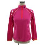  Prince Prince Zip тренировка рубашка WPLO173 с высоким воротником половина Zip Logo вышивка длинный рукав розовый белый orange L