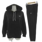  Reebok Reebok тренировочный выставить Parker тянуть over брюки кромка резина Logo принт обратная сторона ворсистый черный чёрный M