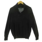 トゥモローランド トリコ TOMORROWLAND tricot ショールカラーニット 63-02-34-02613 セーター 長袖 ウール ブラック 黒 M メンズ