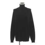 ショッピングzara ザラ ZARA レーヨンニット タートルネック 長袖 シンプル 無地 ブラック 黒 M レディース