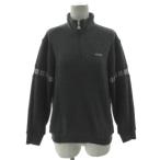  ellesse ellesse Navajo рисунок половина Zip тренировочный 5080225S00 вафля земля style с высоким воротником Logo вышивка длинный рукав сделано в Японии серый белый M