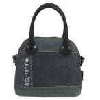 ショッピングdiesel ディーゼル DIESEL パッチワークデニムハンドバッグ コットン レザー インディゴ ブルー 青 レディース