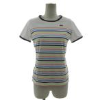  ellesse ellesse Short рукав p Ractis Crew футболка EW08110 Logo вышивка . пот скорость .. стрейч мульти- окантовка белый M