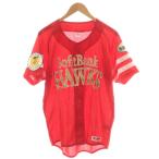  Fukuoka SoftBank Hawks ястреб. праздник .2014 форма копия рубашка короткий рукав Logo нашивка L красный красный /AN30 #GY11 мужской 
