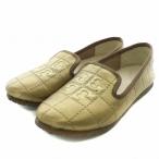  Tory Burch TORY BURCH туфли без застежки обувь кожа стеганое полотно Logo 5 22.0cm Gold цвет /NW7 #MU женский 